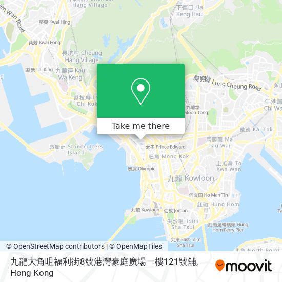 九龍大角咀福利街8號港灣豪庭廣場一樓121號舖 map