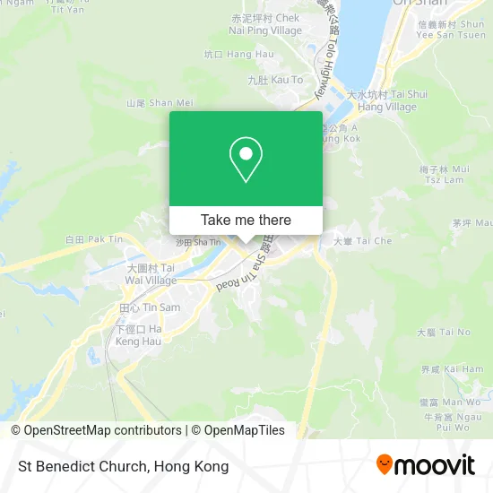 St Benedict Church map