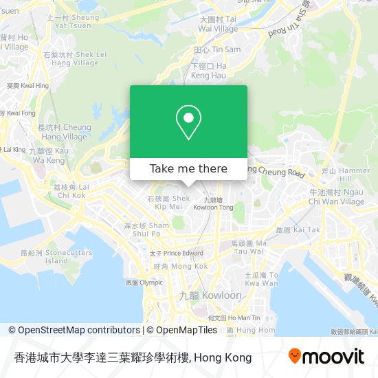 香港城市大學李達三葉耀珍學術樓 map