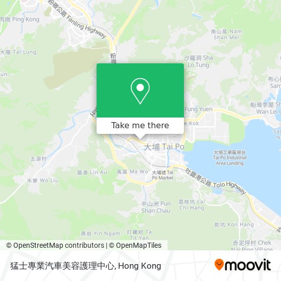 猛士專業汽車美容護理中心 map