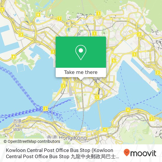 Kowloon Central Post Office Bus Stop map