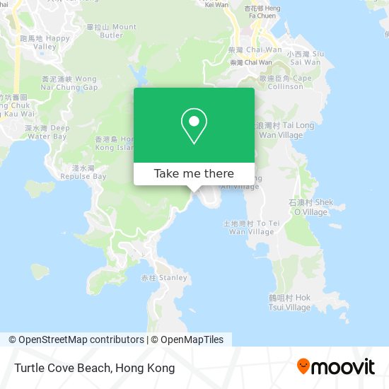 Turtle Cove Beach map