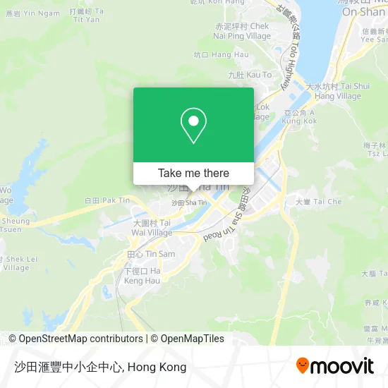 沙田滙豐中小企中心地圖