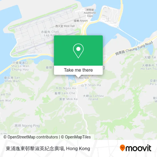 東涌逸東邨黎淑英紀念廣場地圖
