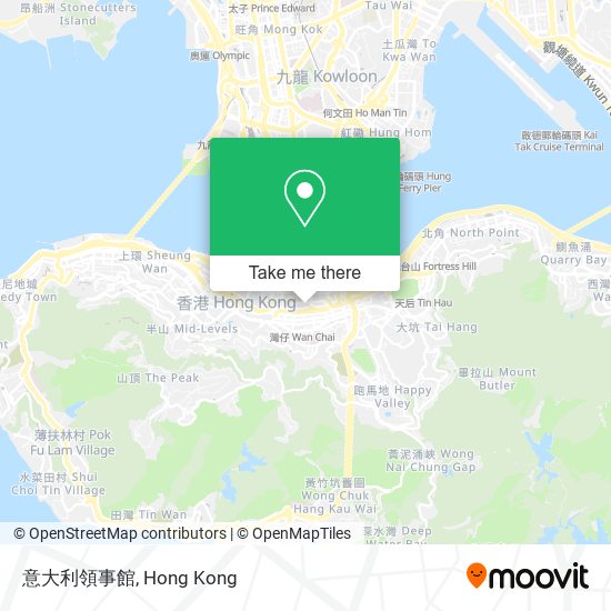 意大利領事館地圖