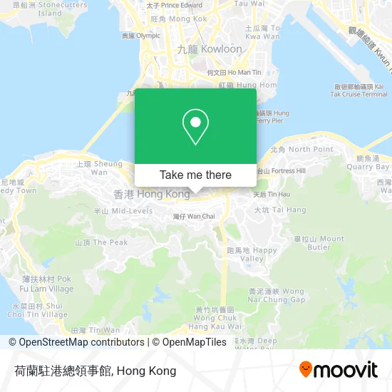 荷蘭駐港總領事館地圖