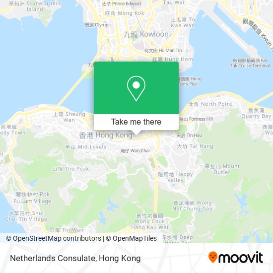 Netherlands Consulate map