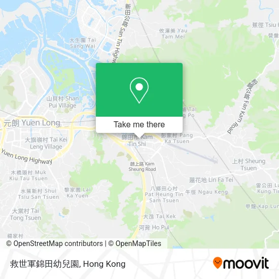 救世軍錦田幼兒園地圖