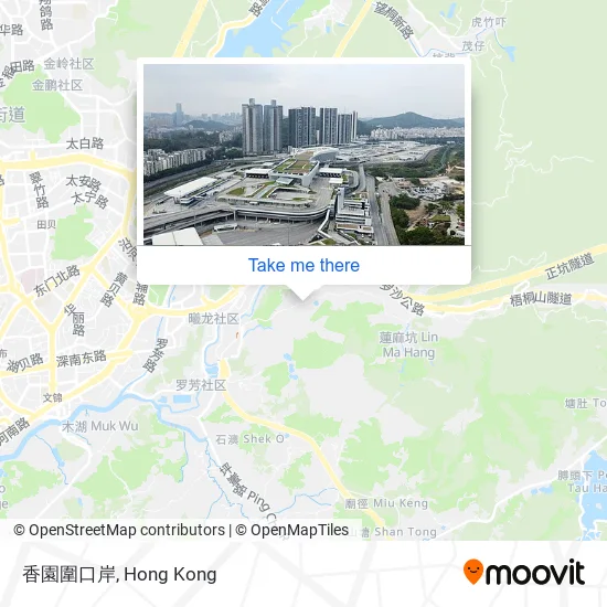 香園圍口岸地圖