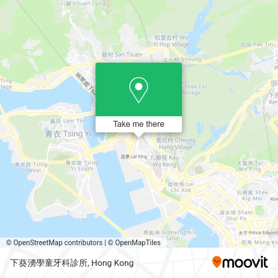 下葵湧學童牙科診所地圖