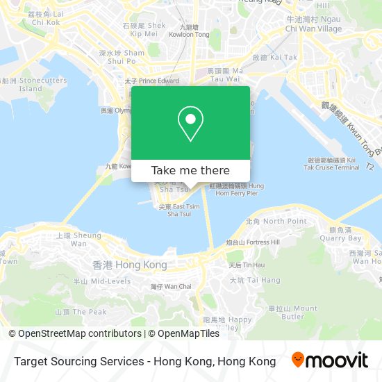 Target Sourcing Services - Hong Kong map