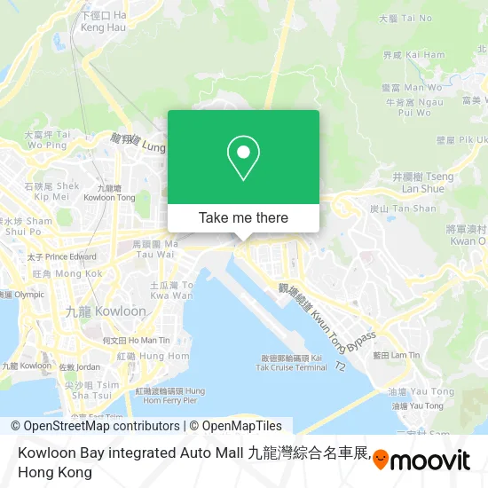 Kowloon Bay integrated Auto Mall 九龍灣綜合名車展 map