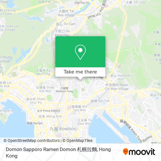Domon Sapporo Ramen Domon 札幌拉麵地圖