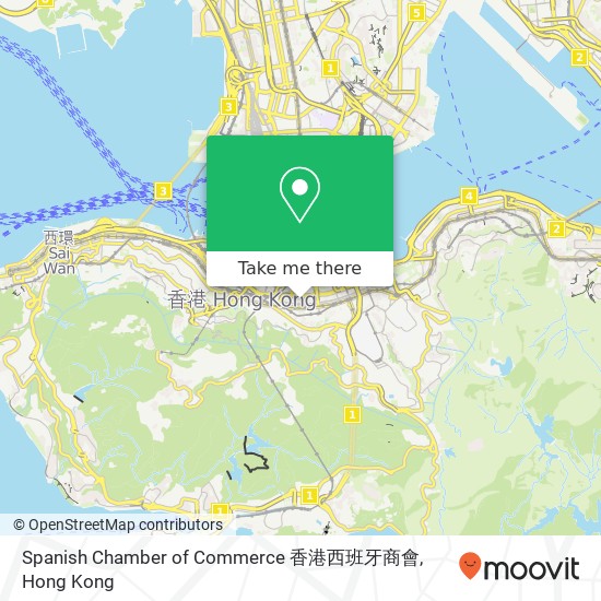 Spanish Chamber of Commerce 香港西班牙商會 map