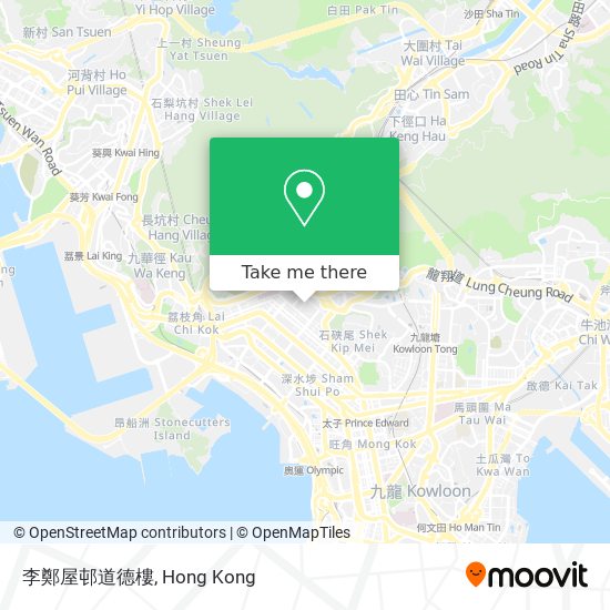 李鄭屋邨道德樓 map