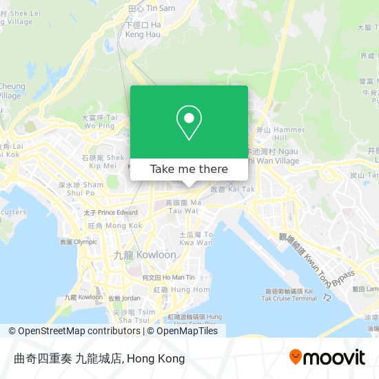 曲奇四重奏 ​​九龍城店地圖