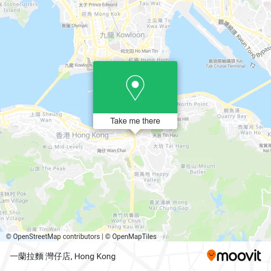 一蘭拉麵 灣仔店 map