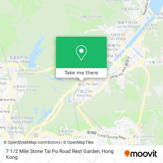 7 1 / 2 Mile Stone Tai Po Road Rest Garden map