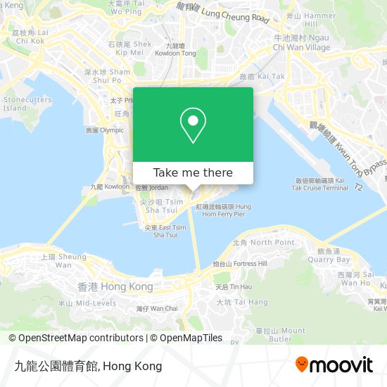 九龍公園體育館地圖