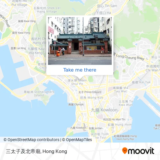 三太子及北帝廟地圖
