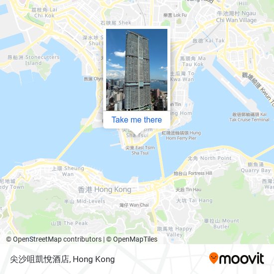 尖沙咀凱悅酒店 map