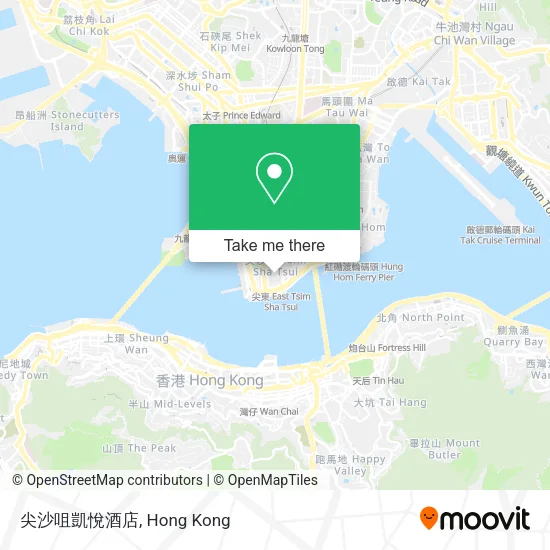 尖沙咀凱悅酒店 map