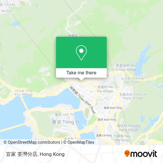 宜家 荃灣分店地圖