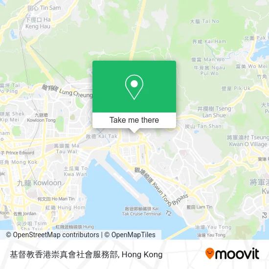 基督教香港崇真會社會服務部地圖