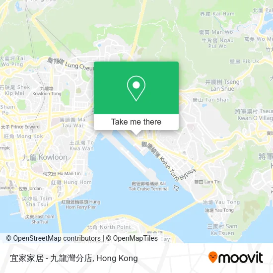 宜家家居 - 九龍灣分店地圖