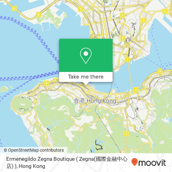 Ermenegildo Zegna Boutique ( Zegna(國際金融中心店) ) map