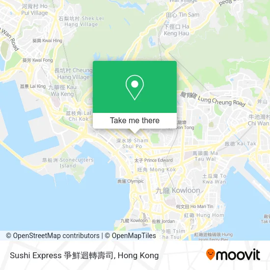 Sushi Express 爭鮮迴轉壽司地圖