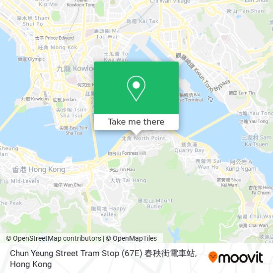 Chun Yeung Street Tram Stop (67E) 春秧街電車站 map