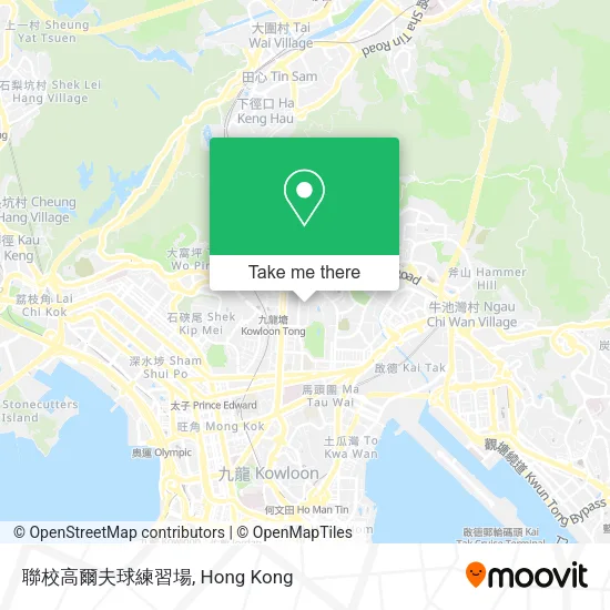 聯校高爾夫球練習場地圖