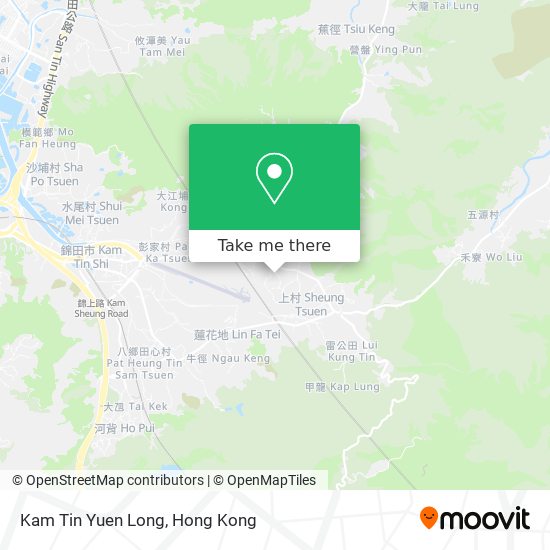 Kam Tin Yuen Long map