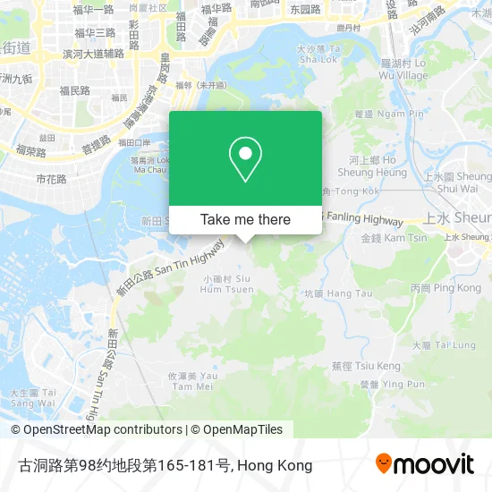 古洞路第98约地段第165-181号地圖