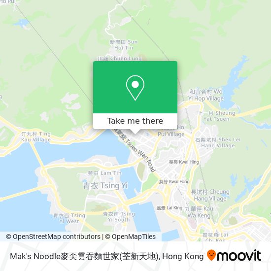 Mak's Noodle麥奀雲吞麵世家(荃新天地) map