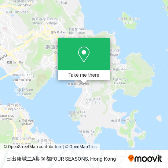 日出康城二A期領都FOUR SEASONS map