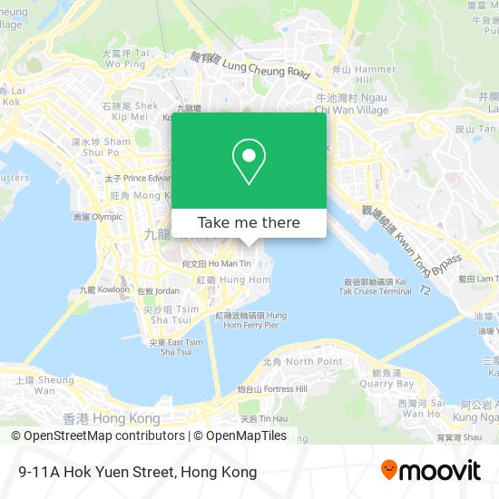 9-11A Hok Yuen Street map
