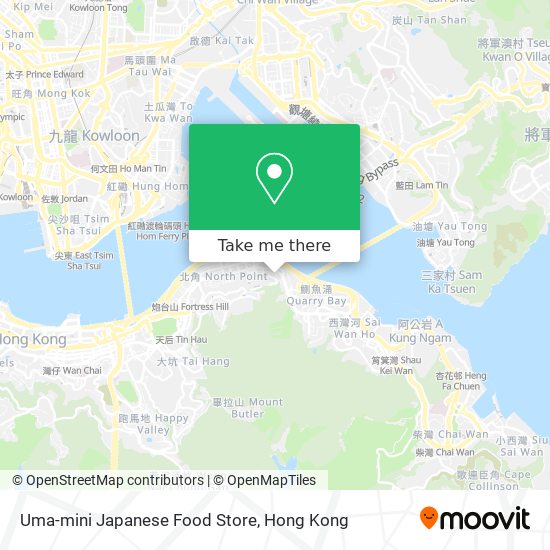 Uma-mini Japanese Food Store map