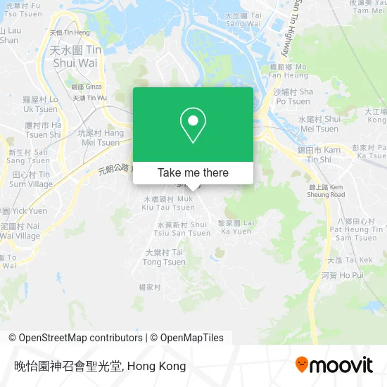 晚怡園神召會聖光堂地圖