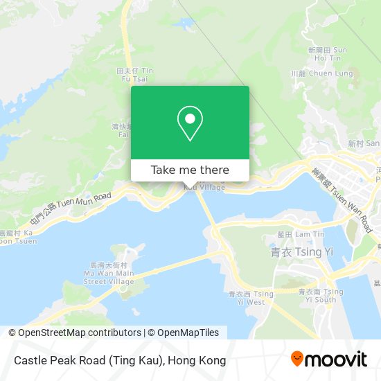 Castle Peak Road (Ting Kau) map