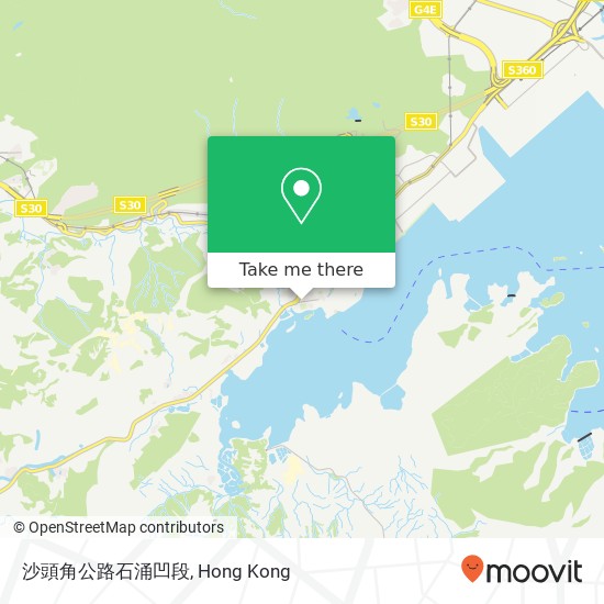 沙頭角公路石涌凹段 map