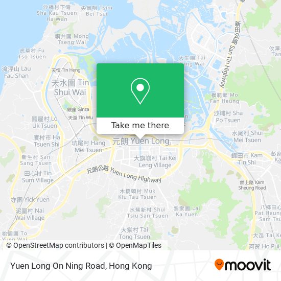 Yuen Long On Ning Road map