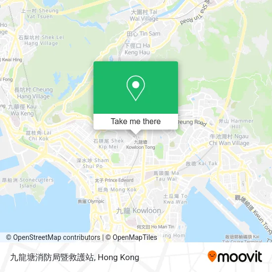 九龍塘消防局暨救護站地圖