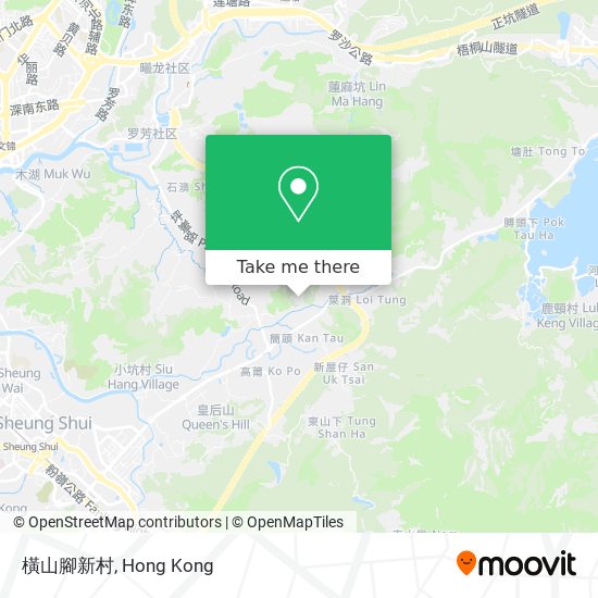 橫山腳新村 map