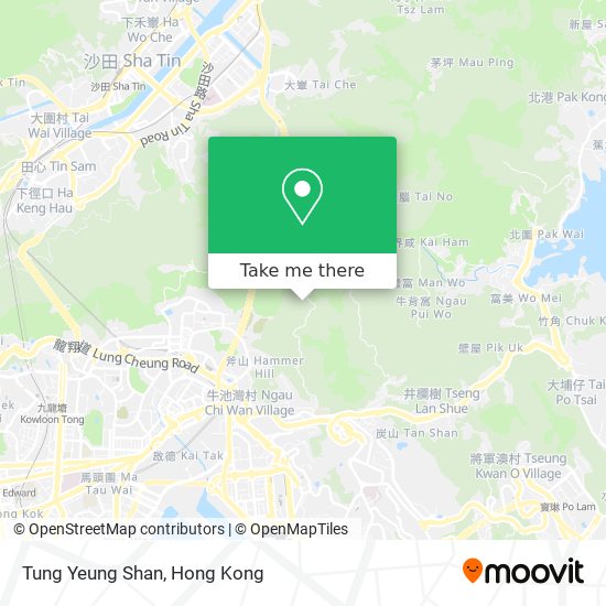 Tung Yeung Shan map