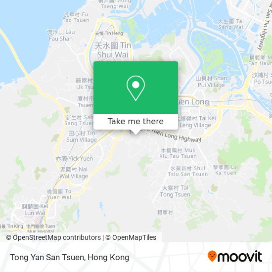 Tong Yan San Tsuen map