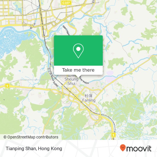 Tianping Shan map