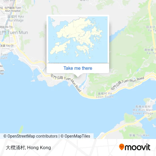 大欖涌村地圖