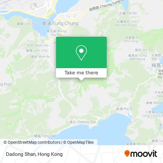 Dadong Shan map